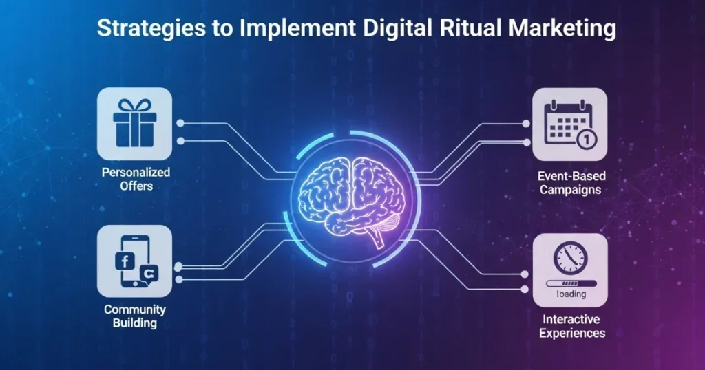 People engaging with smartphones displaying AI-optimized digital marketing interfaces
