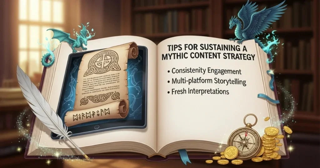Case study image of a team meeting, showcasing mythic content strategy success with Leyline Pro's AI platform